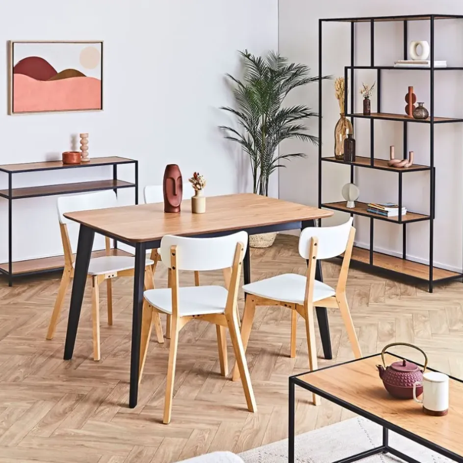 Fabrique de Styles Table De Salle À Manger*Table à manger en plaqué chêne 120x80cm - Roxy