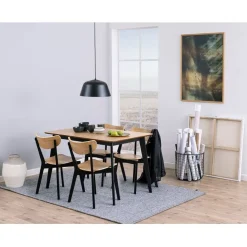 Fabrique de Styles Table De Salle À Manger*Table à manger en plaqué chêne 120x80cm - Roxy