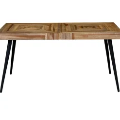 Fabrique de Styles Table De Salle À Manger*Table à manger en teck recyclé et métal 150x75cm - Wally