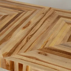 Fabrique de Styles Table De Salle À Manger*Table à manger en teck recyclé et métal 150x75cm - Wally