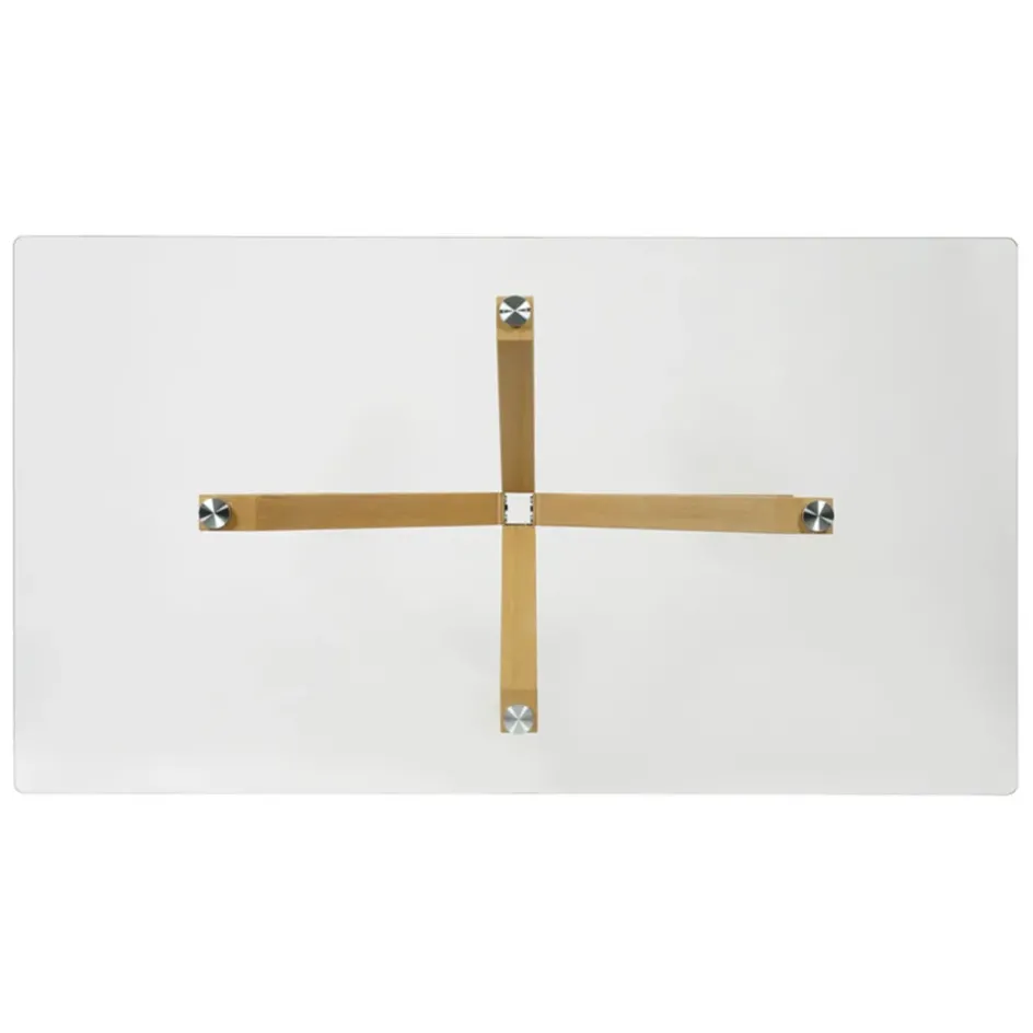 Fabrique de Styles Table De Salle À Manger*Table à manger en verre trempé et métal 160x90cm - Adela