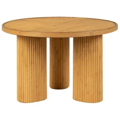 Fabrique de Styles Table Basses*Table basse 3 pieds en bambou et sapin d55xh35cm - Saori