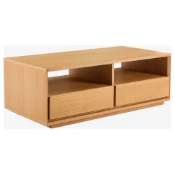 Fabrique de Styles Table Basses*Table basse 2 tiroirs en chêne - Hazo
