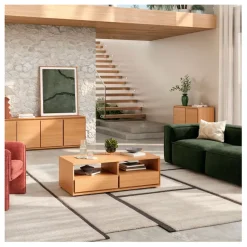 Fabrique de Styles Table Basses*Table basse 2 tiroirs en chêne - Hazo