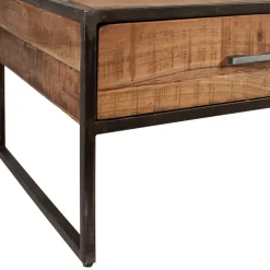 Fabrique de Styles Table Basses*Table basse en acacia et fer noir 120x60cm - Factory