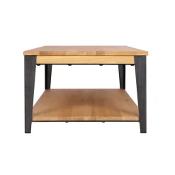Fabrique de Styles Table Basses*Table basse en chêne massif et pieds acier L120cm - Manny