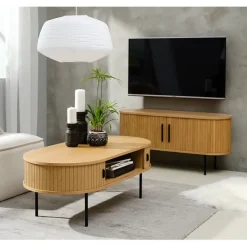 Fabrique de Styles Table Basses*Table basse en placage chêne 120x60 cm - nola