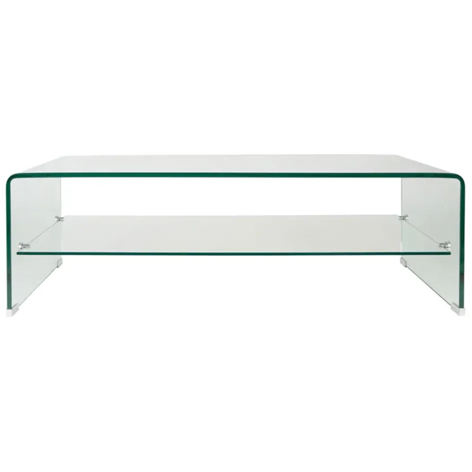 Fabrique de Styles Table Basses*Table basse en verre trempé 110x55cm - Adela