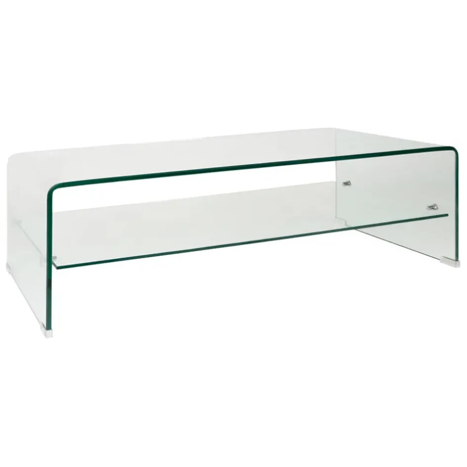 Fabrique de Styles Table Basses*Table basse en verre trempé 110x55cm - Adela