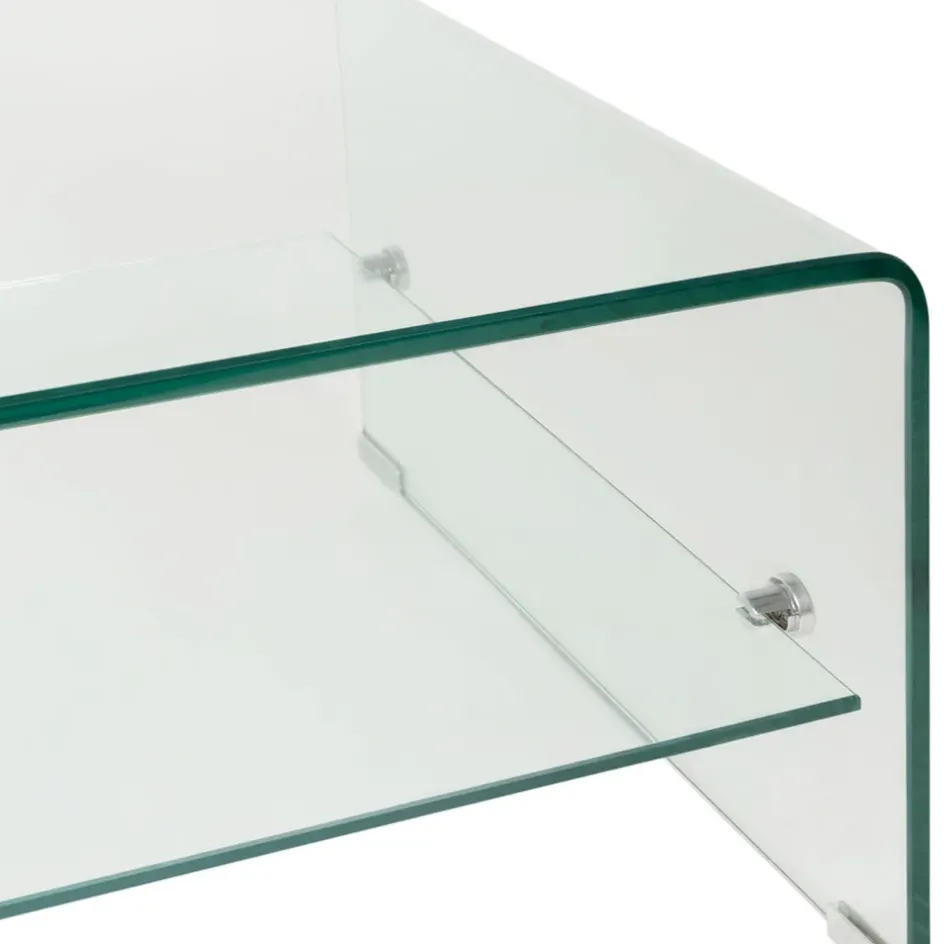 Fabrique de Styles Table Basses*Table basse en verre trempé 110x55cm - Adela
