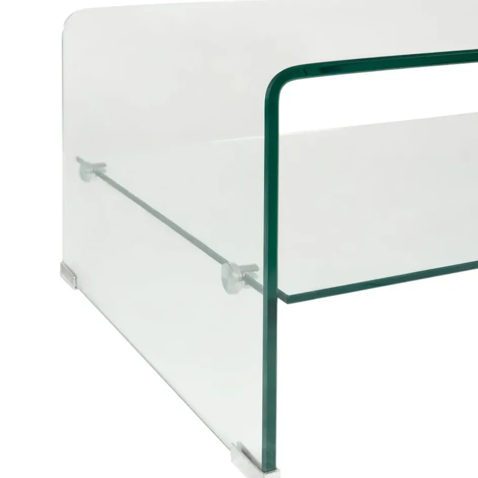 Fabrique de Styles Table Basses*Table basse en verre trempé 110x55cm - Adela