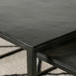 Fabrique de Styles Table Basses*Table basse gigogne carrée (lot de 3) en fer - Felia