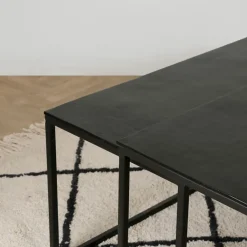 Fabrique de Styles Table Basses*Table basse gigogne carrée (lot de 3) en fer - Felia