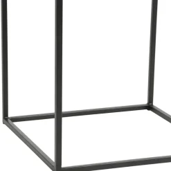 Fabrique de Styles Table Basses*Table basse gigogne carrée (lot de 2) en aluminium et fer doré - Felia