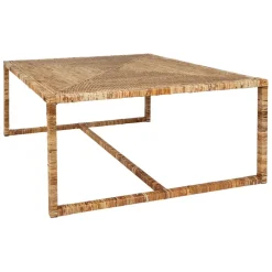 Fabrique de Styles Table Basses*Table basse gigogne (lot de 3) en rotin et fer - Pasil