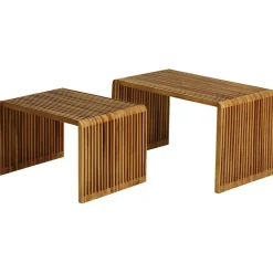 Fabrique de Styles Table Basses*Table basse gigogne (lot de 2) en teck - Soan