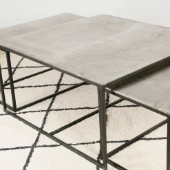 Fabrique de Styles Table Basses*Table basse gigogne (lot de 3) en fer - Félia