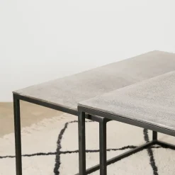 Fabrique de Styles Table Basses*Table basse gigogne (lot de 3) en fer - Félia