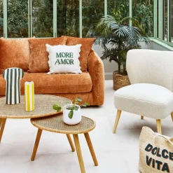 Fabrique de Styles Table Basses*Table basse gigogne (lot de 2) en rotin - Tamba