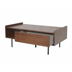 Fabrique de Styles Table Basses*Table basse rectangulaire en placage noyer - Gino