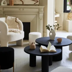 Fabrique de Styles Table Basses*Table basse ronde en fer d79xh40cm - Organic