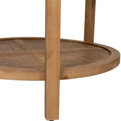 Fabrique de Styles Table Basses*Table basse ronde en sapin et verre trempé d75cm - Firmin