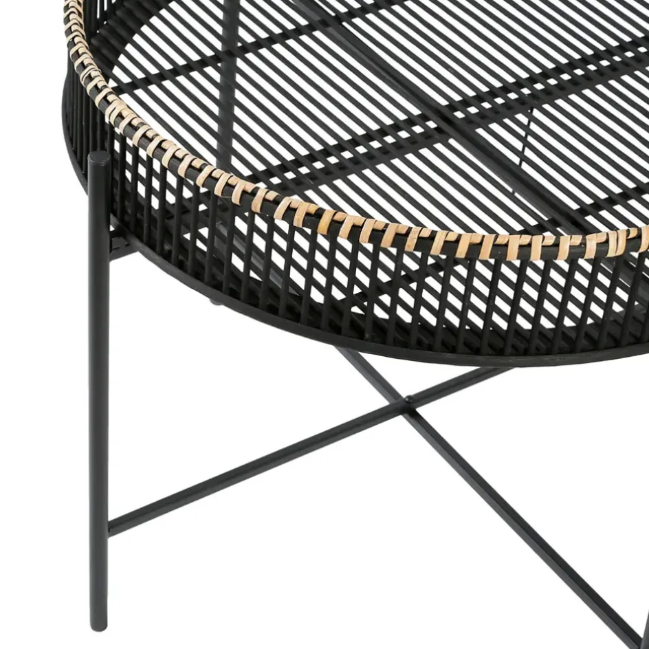 Fabrique de Styles Table Basses*Table basse ronde (x2) en bambou et fer