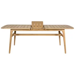 Enfant Fabrique de Styles Tables De Jardin|Jardin*Table de jardin avec rallonge en acacia naturel 180-200x100cm - Cirina