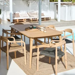 Enfant Fabrique de Styles Tables De Jardin|Jardin*Table de jardin extensible en acacia 180(+40cm)x100cm - Cavalo