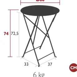 Enfant Fabrique de Styles Tables De Jardin|Jardin*Table de jardin plainte en acier - Bistro