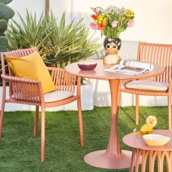 Enfant Fabrique de Styles Tables De Jardin|Jardin*Table de jardin rond en fer d80cm - Lumi
