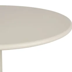 Enfant Fabrique de Styles Tables De Jardin|Jardin*Table de jardin ronde en acier écru d60cm - Ajay