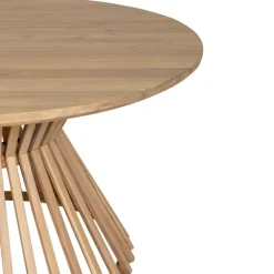 Enfant Fabrique de Styles Tables De Jardin|Jardin*Table de jardin ronde en acacia écru d130cm - Minga