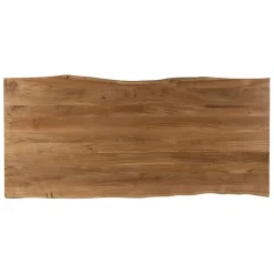 Fabrique de Styles Table De Salle À Manger*Table de repas en acacia et pieds en fer noir 220x100cm - Brooklyn