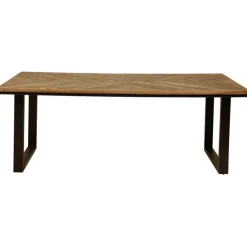 Fabrique de Styles Table De Salle À Manger*Table de salle à manger rectangulaire en Teck Noir - Wally