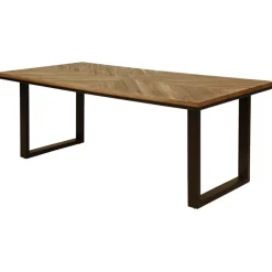 Fabrique de Styles Table De Salle À Manger*Table de salle à manger rectangulaire en Teck Noir - Wally