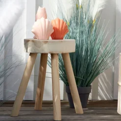 Fabrique de Styles Bouts De Canapé Et Tables D'appoint*Table d'appoint ronde en paulownia - Boende