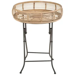 Fabrique de Styles Bouts De Canapé Et Tables D'appoint*Table d'appoint ronde en bambou d52cm
