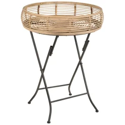 Fabrique de Styles Bouts De Canapé Et Tables D'appoint*Table d'appoint ronde en bambou d52cm