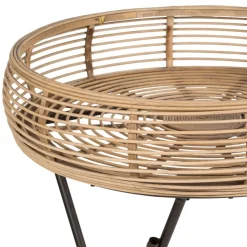 Fabrique de Styles Bouts De Canapé Et Tables D'appoint*Table d'appoint ronde en bambou d52cm
