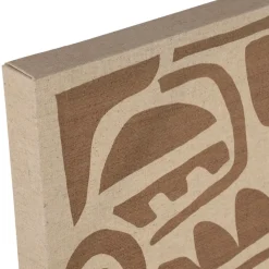 Fabrique de Styles Tableaux Et Toiles*Tableau en lin naturel et brun 40x50cm - Organic