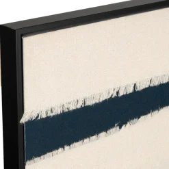 Fabrique de Styles Tableaux Et Toiles*Tableau en toile encadré abstrait écru indigo et noir 83x123cm - Gallery