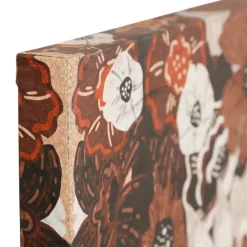 Fabrique de Styles Tableaux Et Toiles*Tableau turban fleuri terra 70x100cm