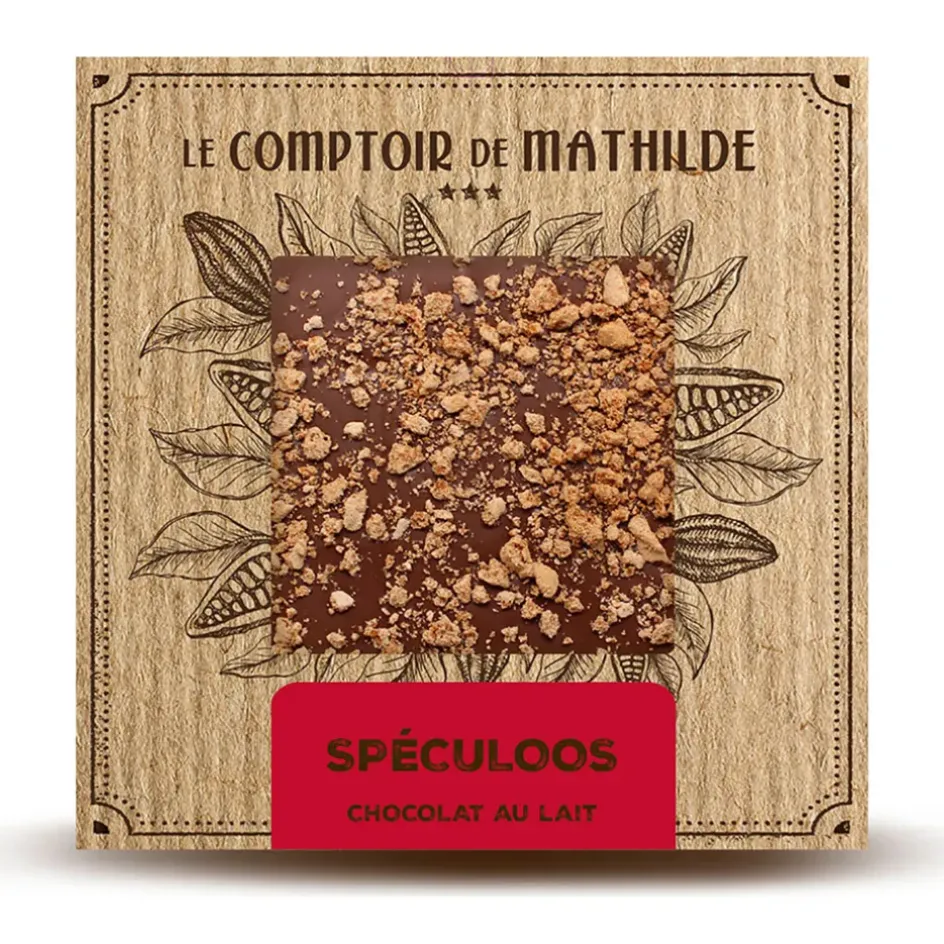 Fabrique de Styles Chocolats Et Confiseries*Tablette chocolat au lait speculoos 80g