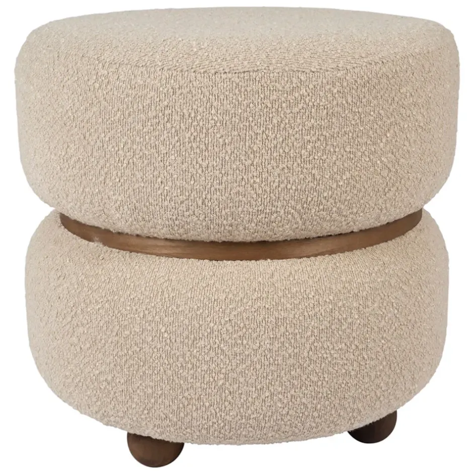 Fabrique de Styles Poufs Et Tabourets*Tabouret en tissu et pin - Alpinia