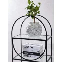 Fabrique de Styles Bibliothèques Et Étagères*Étagère 3 niveaux en verre et fer h120cm - Lernet