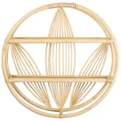 Fabrique de Styles Étagères Murales*Étagère murale 2 niveaux en rotin d60cm - Gispsy