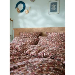 Fabrique de Styles Taies Et Traversins*Taie d'oreiller en gaze de coton imprimée 50x70cm - Capucine