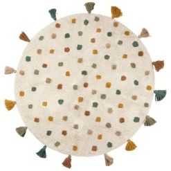 Enfant Fabrique de Styles Déco*Tapis à pois tufté d100cm coton - sweet dream