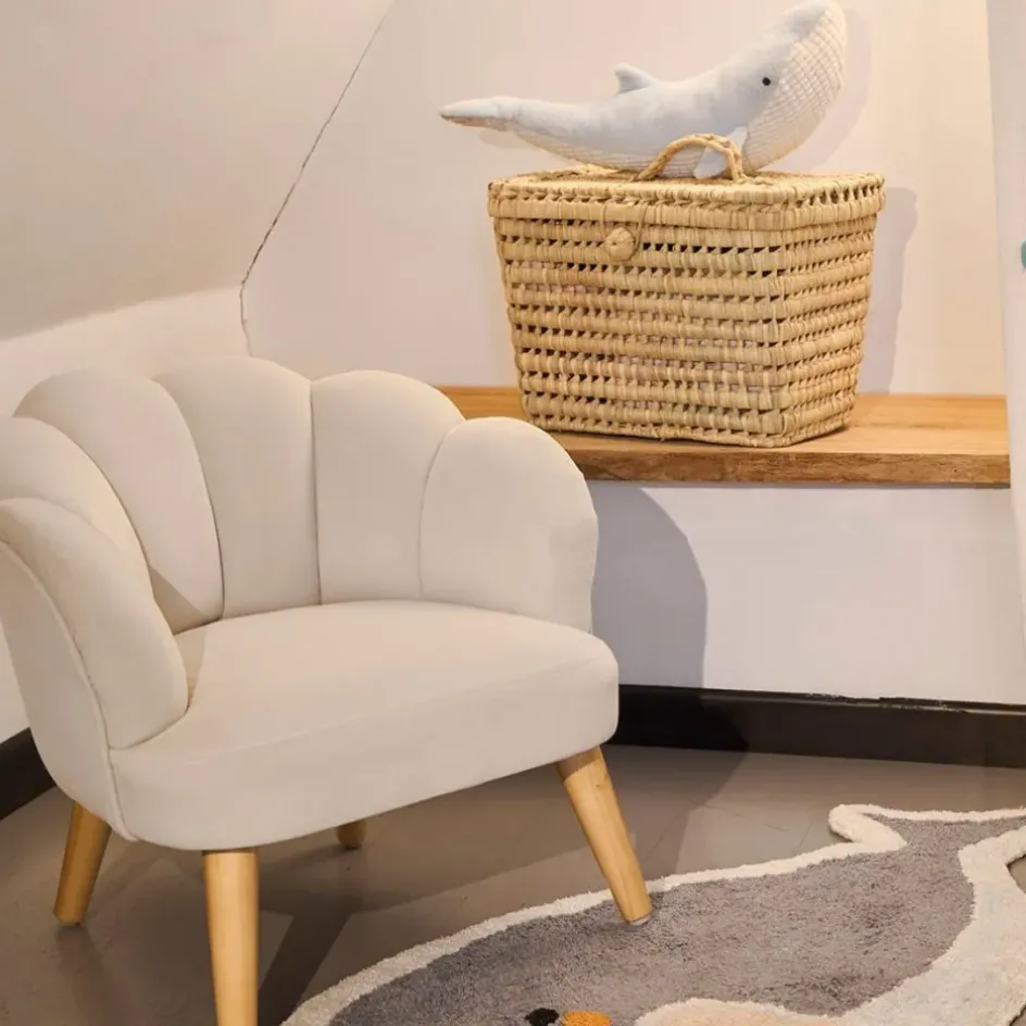 Enfant Fabrique de Styles Déco*Tapis baleine tufté en coton - Banquise